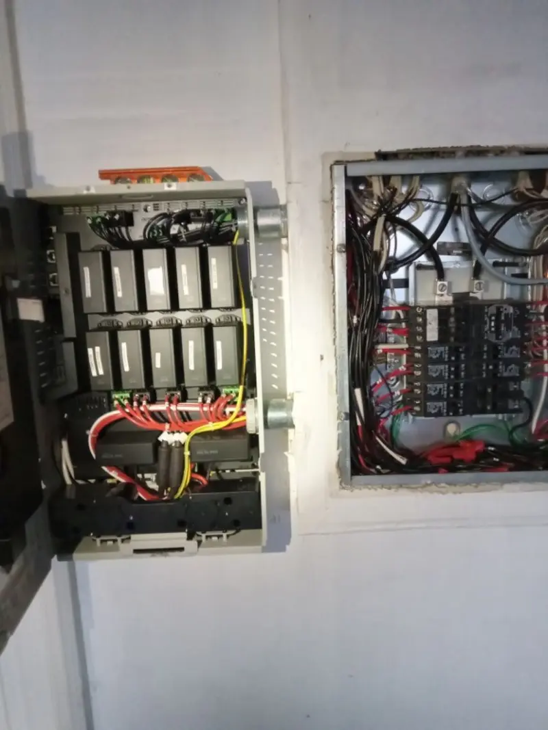 Electrical panel upgrade completed for Security Camera Wiring in Samoset